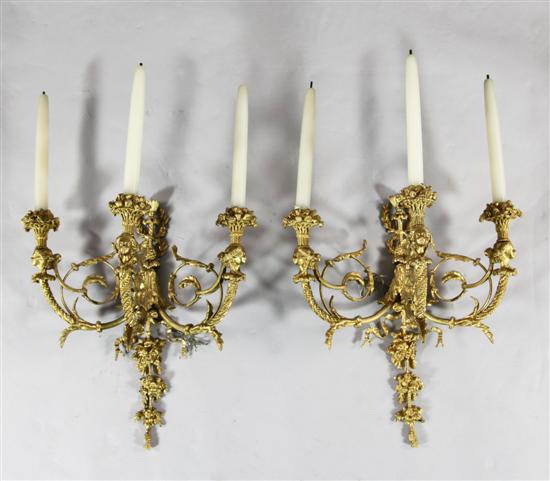 A pair of Louis XVI style gilt 170ded