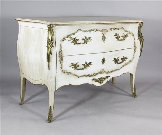 A Louis XV style gilt metal mounted