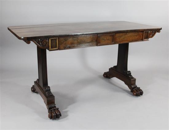 A William IV rosewood library table 170e2f