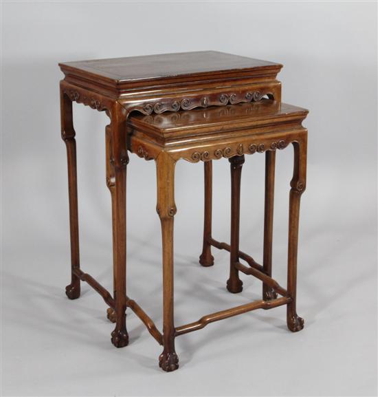 A late 19th century Chinese hardwood