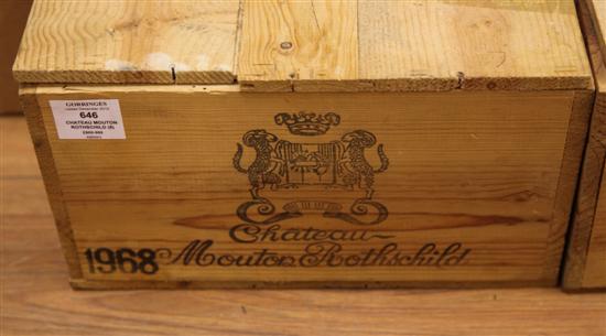 Eight bottles of Chateau Mouton Rothschild 170e69