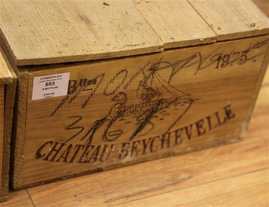 Eight bottles of Chateau Beychevelle