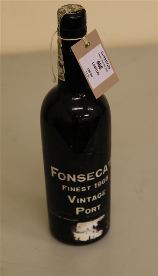 Three bottles including one Fonseca 170e8e