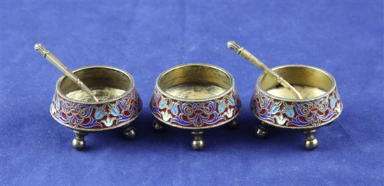 A set of three 19th century Russian