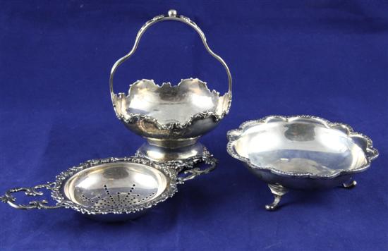 An Edwardian silver bonbon basket 170ed7