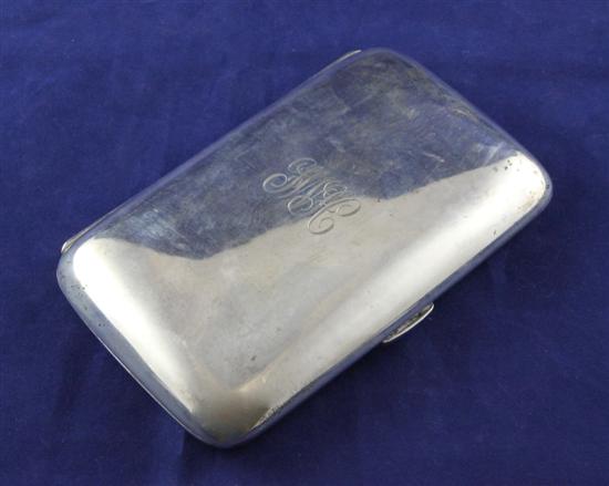 A late Victorian silver cigar case