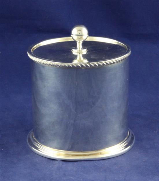 A late Victorian silver biscuit
