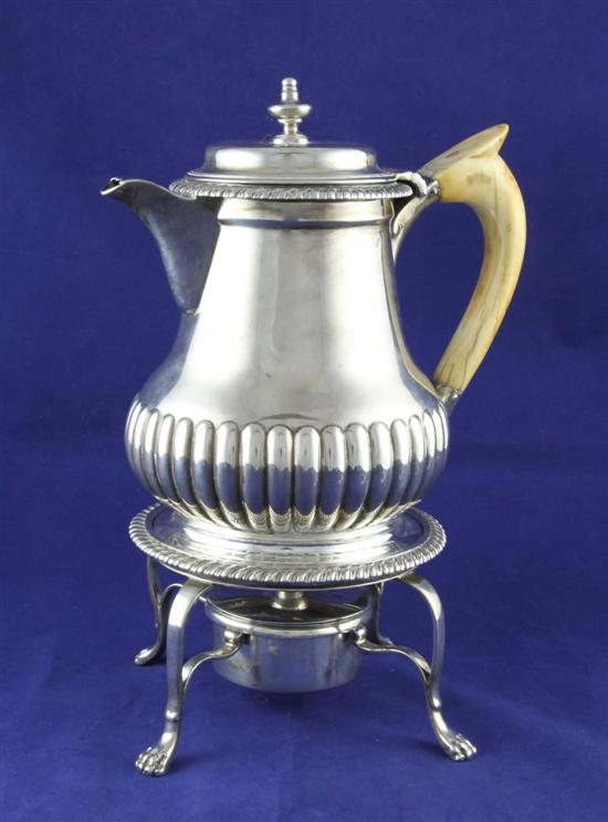 A George III demi fluted silver