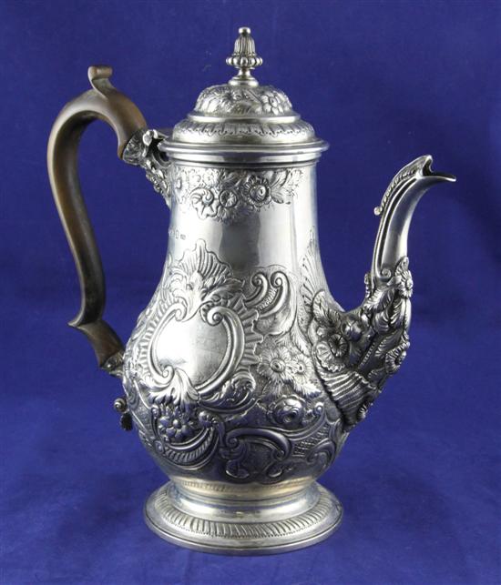 A George IV coffee pot with later 170f2e