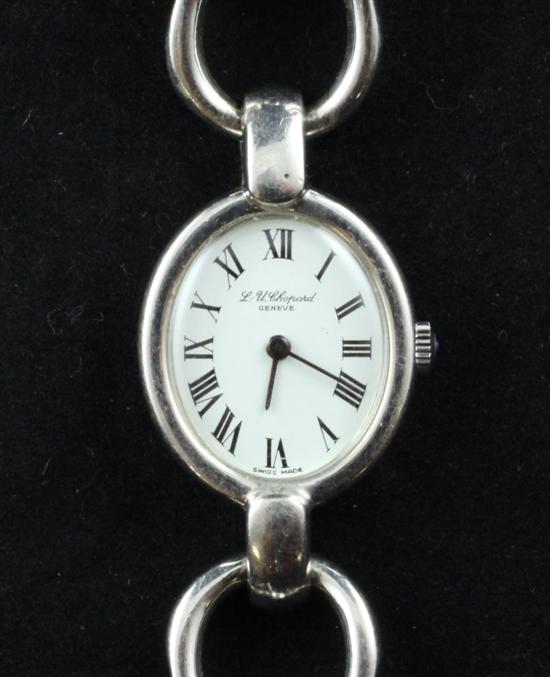 A lady's modern Swiss silver L.U.