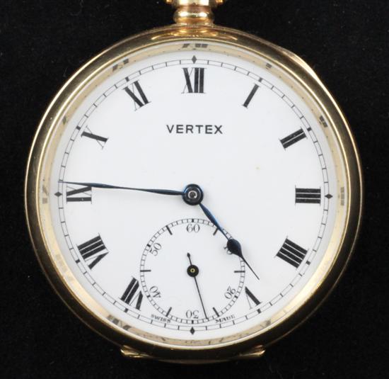 A 1950 s 9ct gold Vertex keyless 170f44