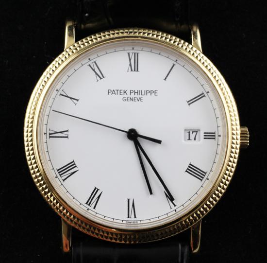 A gentleman's 18ct gold Patek Phillipe