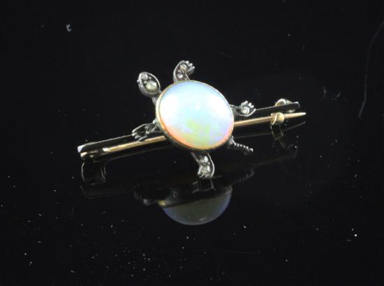 An Edwardian gold white opal and 170f82