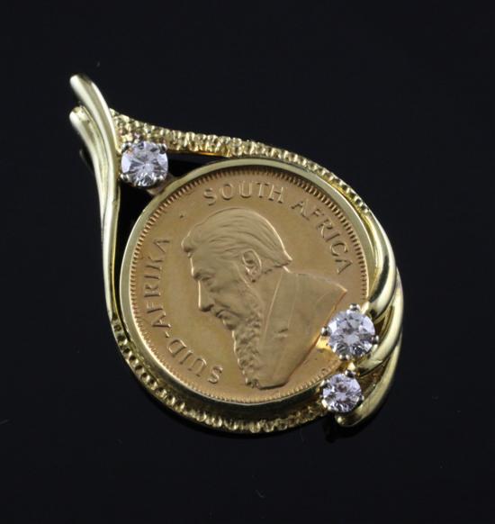 An 18ct gold and diamond mounted