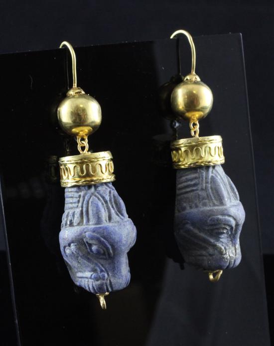 A pair of antique style gold mounted 170fa7