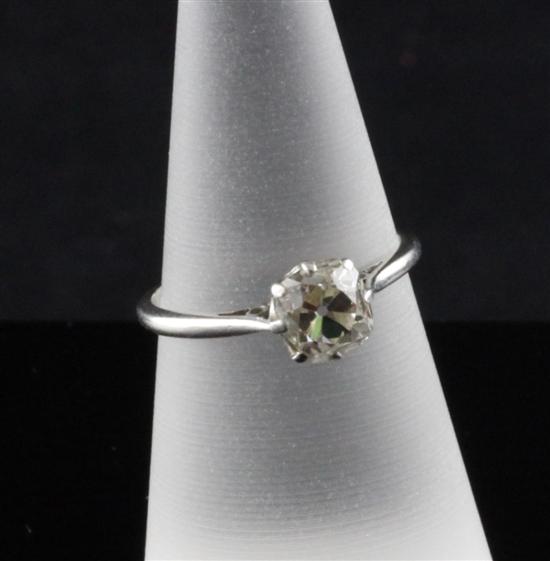 An 18ct white gold set solitaire 170ffa