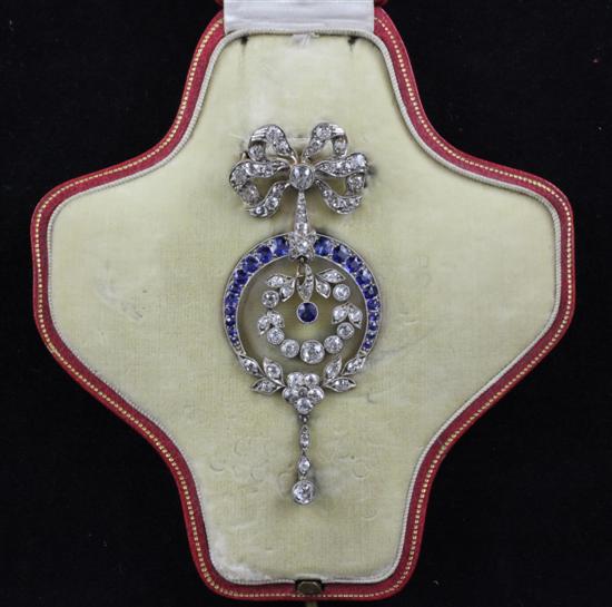 A Belle Epoque sapphire and diamond 170ff5