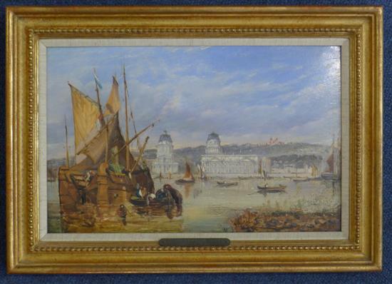 British School oil on board Greenwich 171055