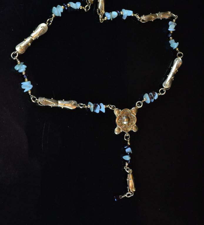 A Gold Clad and Stone Necklace 1710f7