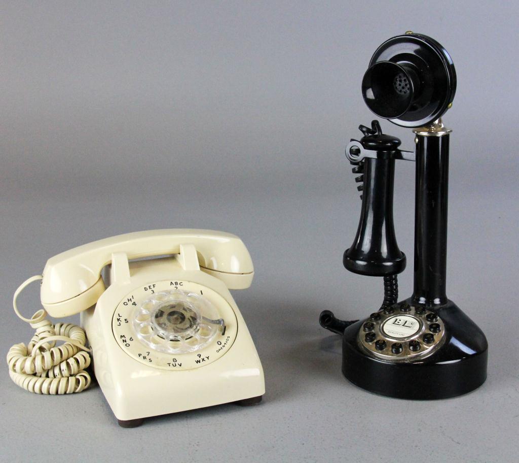 (2) Working Telephones - Replica and