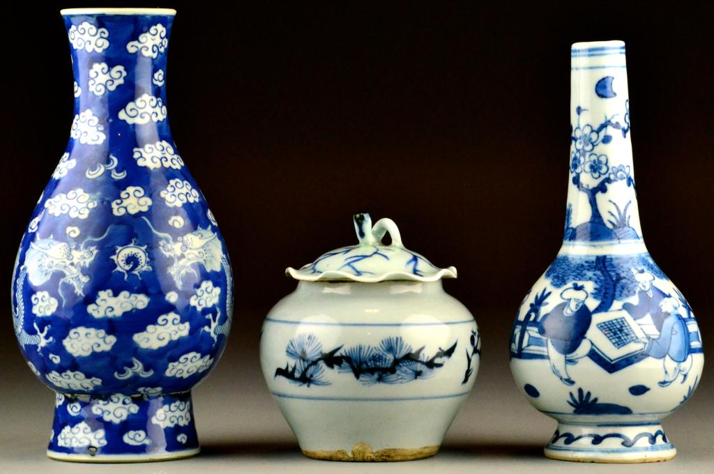  3 Chinese Blue and White Porcelain 171164