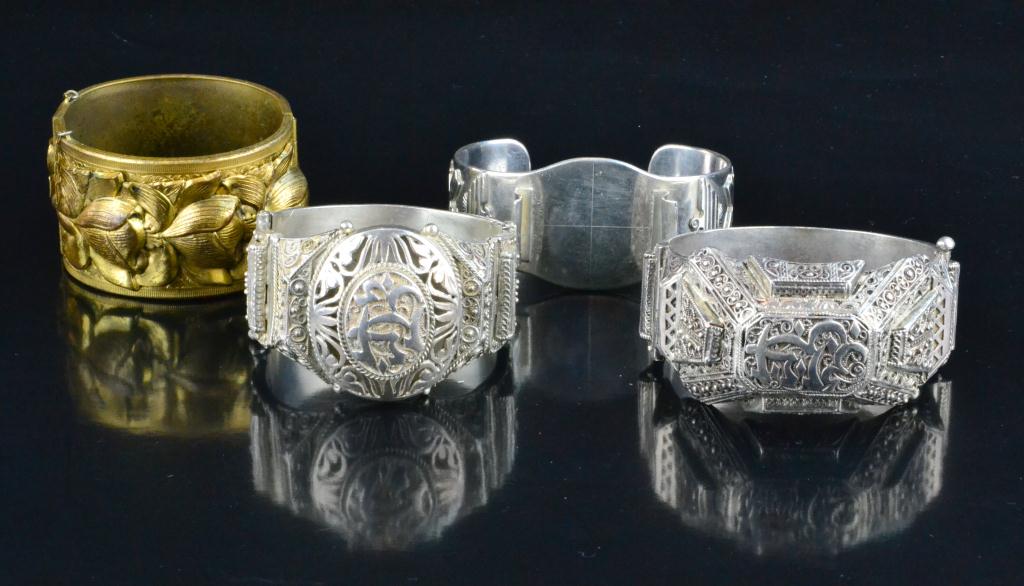  4 Mexican Islamic Silverplated 171175