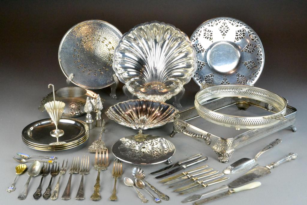 (25) Pcs. Silver Plated TablewareTo