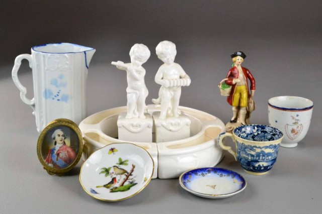  10 Pieces Various Porcelain And 1711a7