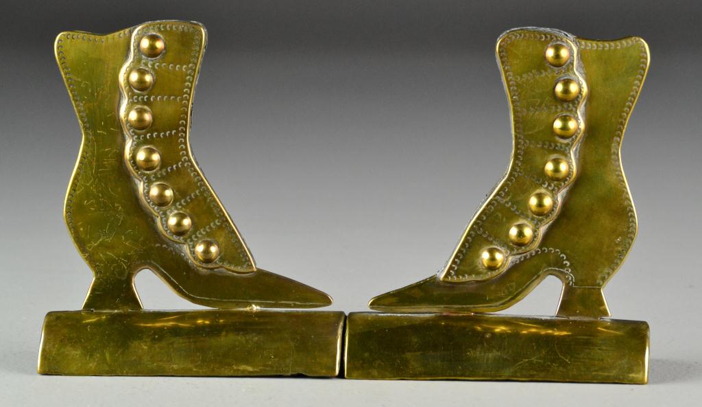 Pr AntiqueMatching Brass Boots 1711b6