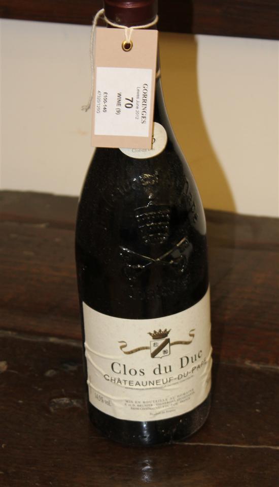 Nine bottles including five Clos 1711d9