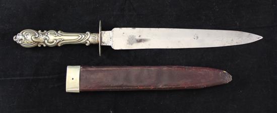 A Victorian cutlery handled steel 1711e4