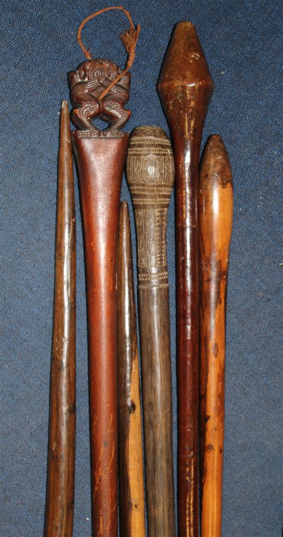 Six assorted Vancus hardwood clubs 1711de