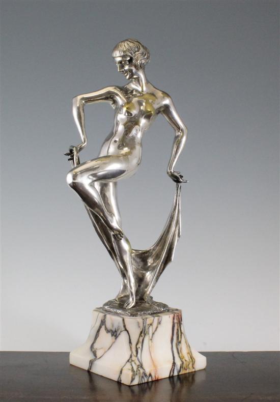 A Limousin silvered bronze Art