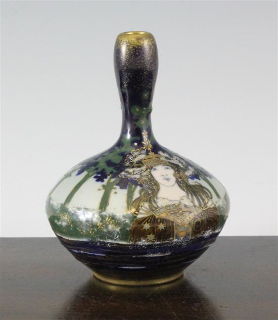 An Art Nouveau pottery vase by Reissner