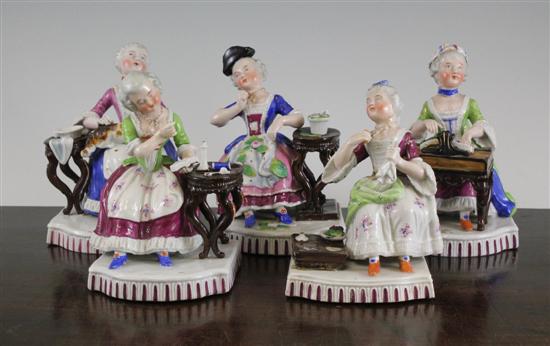 A set of five continental porcelain 171246