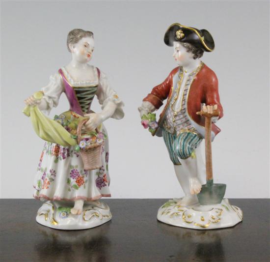 Two Meissen porcelain figures c 1935 45 171240