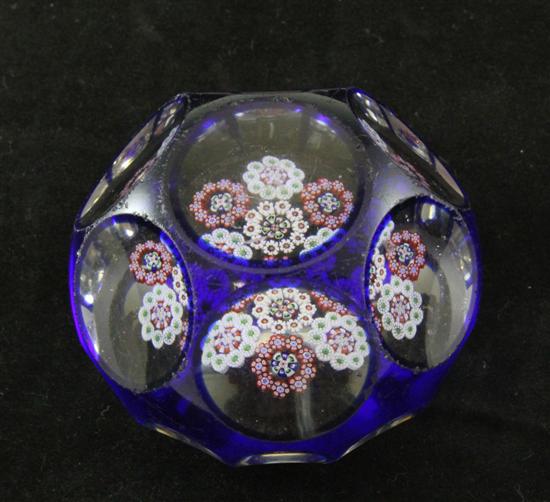 A French glass millefiori facetted 171263