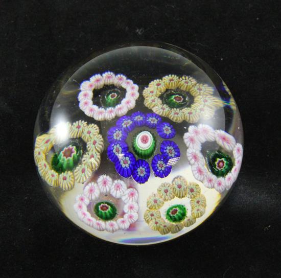 A Baccarat glass floral paperweight 171260