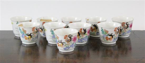 A set of ten Chinese famille rose 17129e