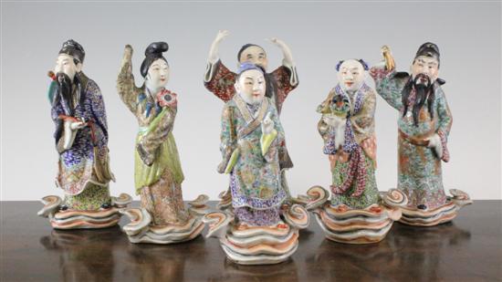 Six Chinese famille rose enamelled 1712ae