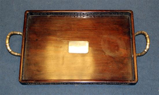 A Chinese rosewood and mounted 1712c2