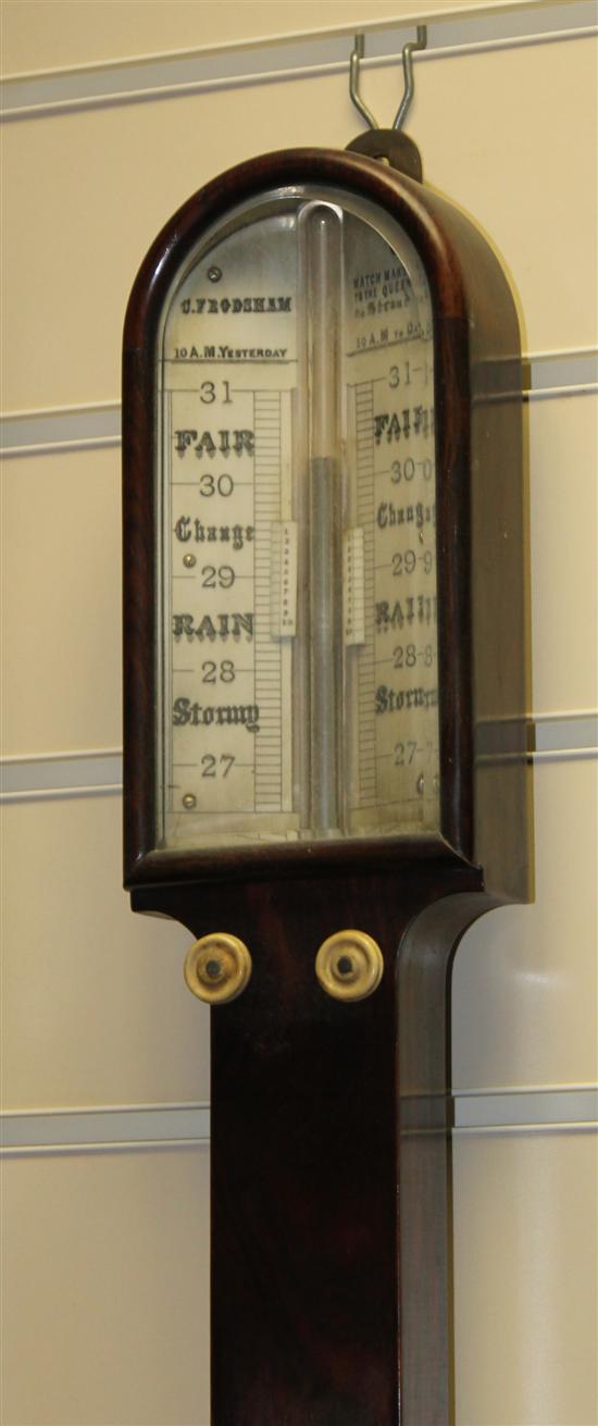 A Victorian rosewood stick barometer 1712e1