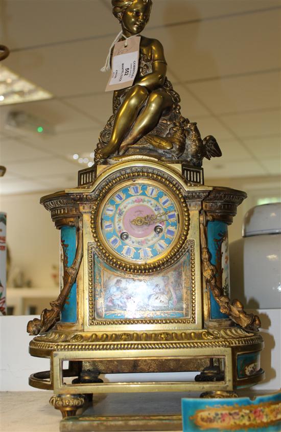 A 19th century French ormolu and 1712ef