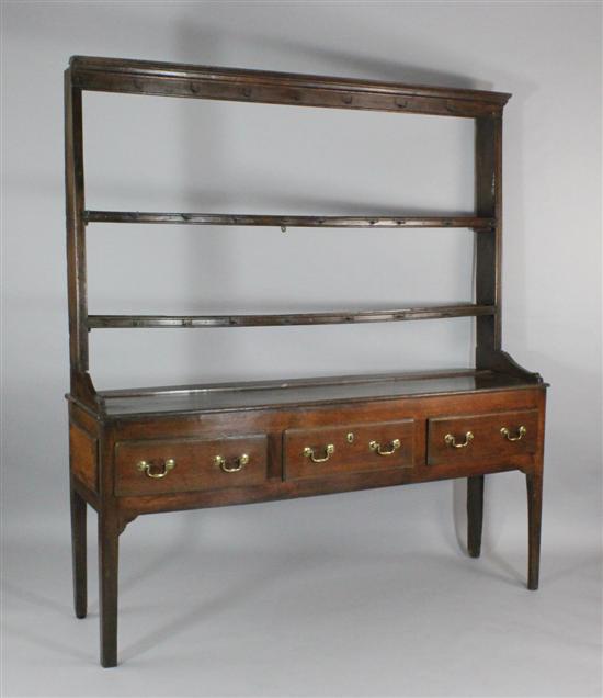 A George III oak dresser with two 171333