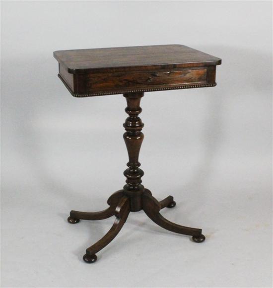 A Regency rosewood occasional table