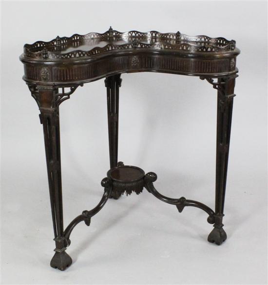 A late 19th century Irish mahogany