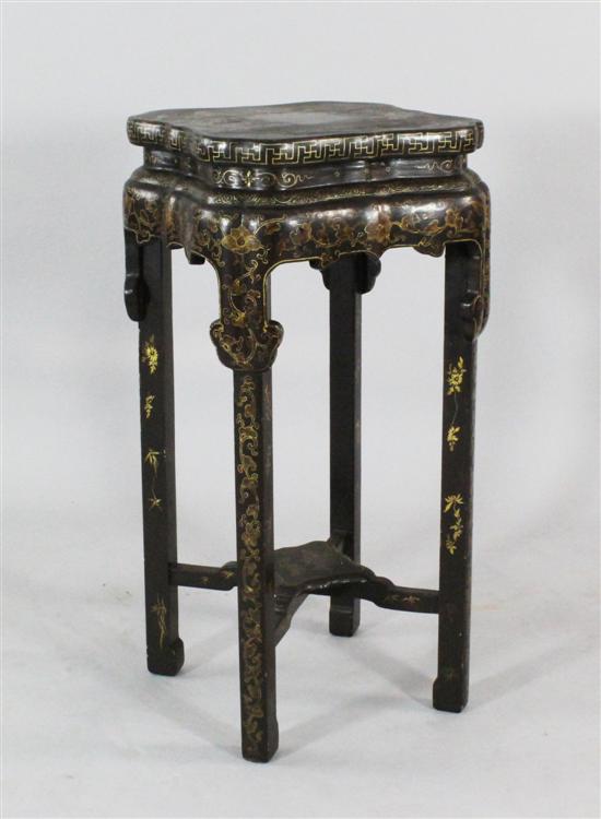 A Chinese gilt decorated lacquer