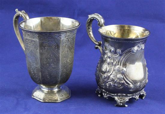 Two Victorian silver christening 1713a7