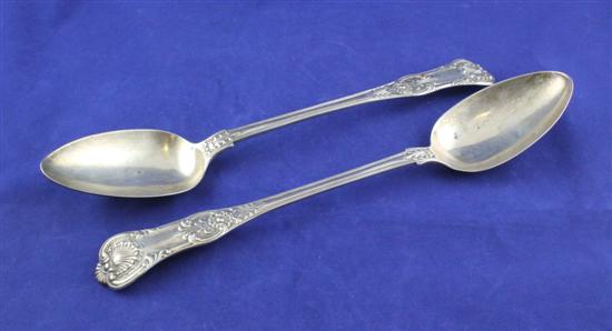 A pair of William IV silver Queen's