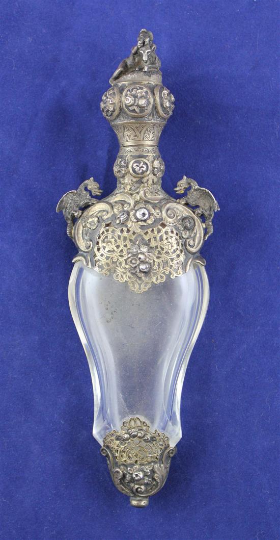 A 19th century French silver gilt